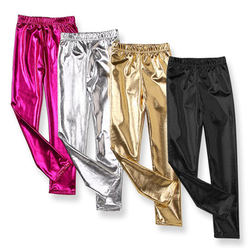 Meisjes metallic legging carnaval