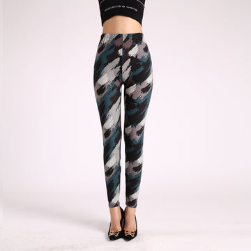 Legging met diagonale vegen