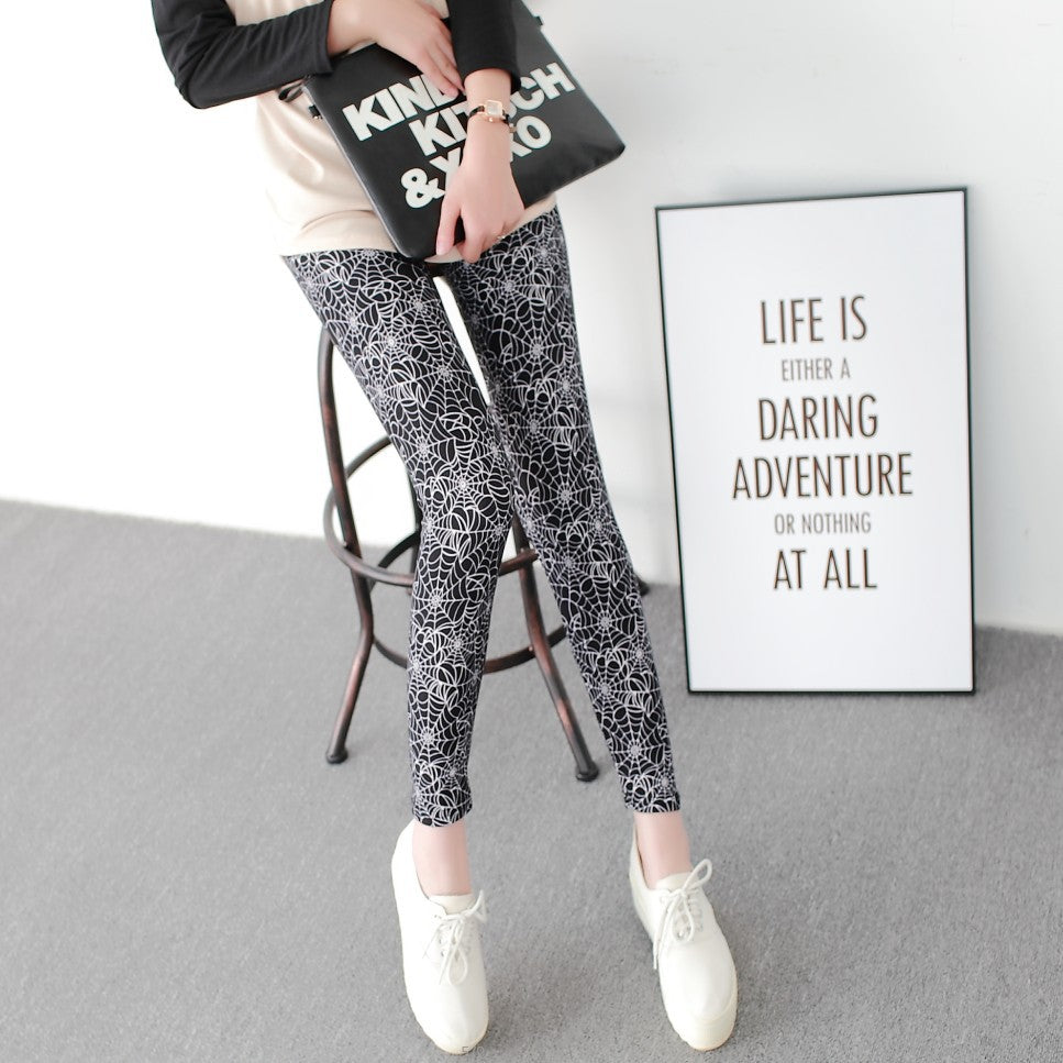 Legging met spinnenweb print I