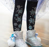 Frozen-stijl legging met glittersteentjes