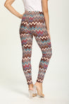 Legging met zigzag print