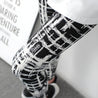 Zwart-wit legging met abstracte print